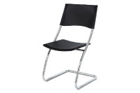 Jídelní židle  - chrom/plast černý  B161 BK